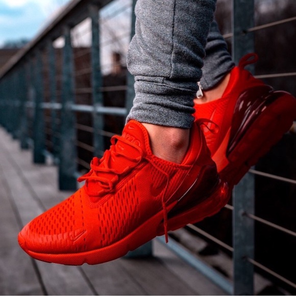 Nike Air Max 270 GS University Red Sneakers with Jelly Plastic Heels - Picture 2 of 11